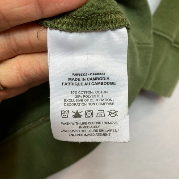 VintageN ike Sweatshirt Men's S Army Green Swoosh Pullover Crewneck Y2K - Picture 8 of 13